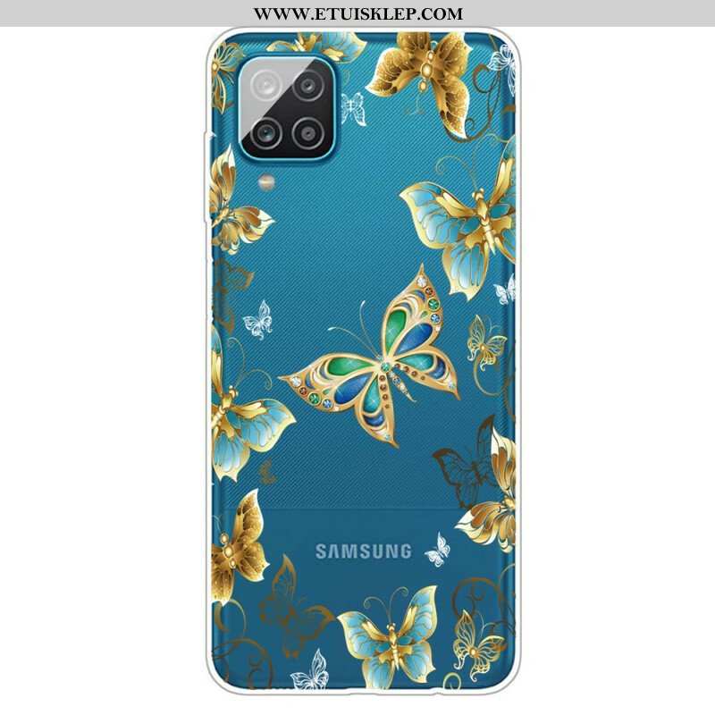 Etui do Samsung Galaxy M12 / A12 Zaprojektuj Motyle